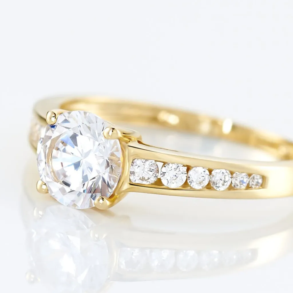 Histoire d'Or Bague Solitaire Tatjana Or Blanc Oxyde De Zirconium Best