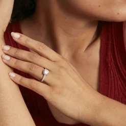 Histoire d'Or Bague Solitaire Terese De Zirconium or blanc oxyde Outlet