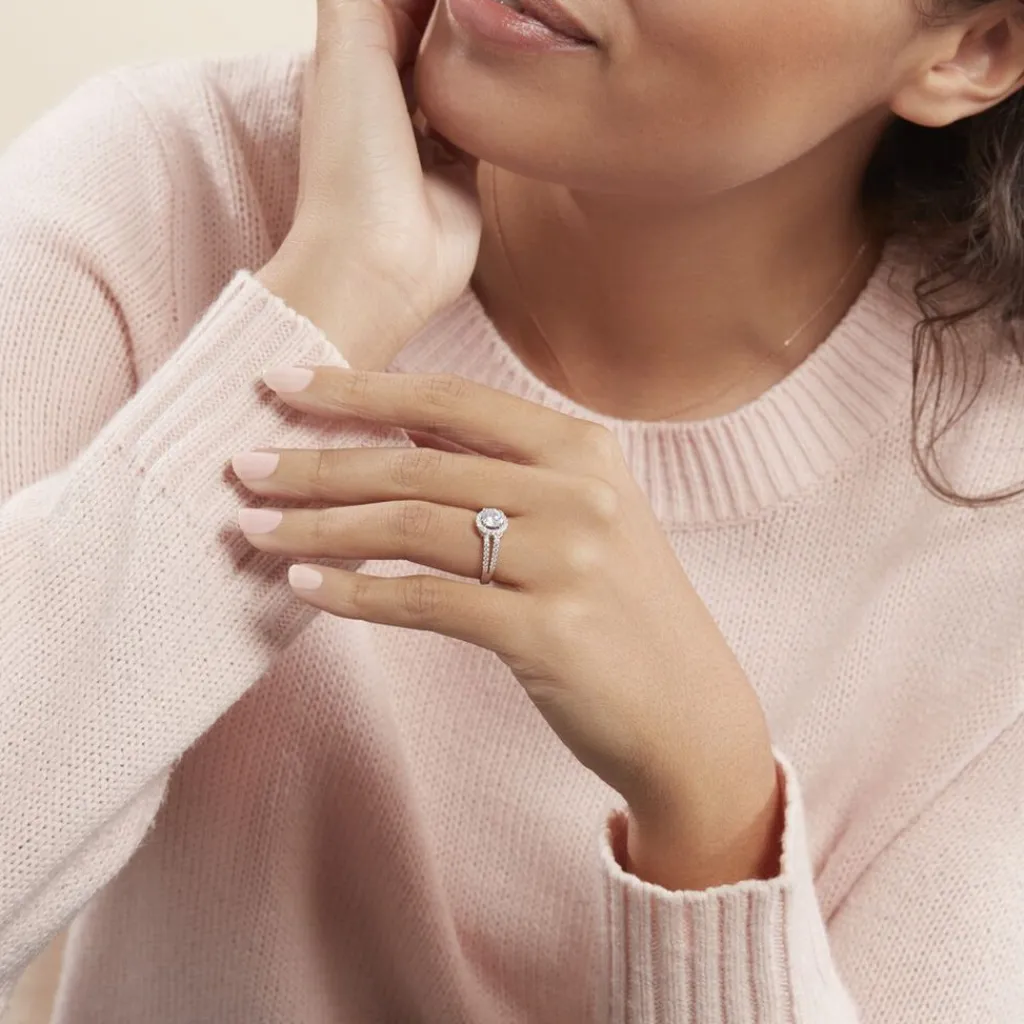 Histoire d'Or Bague Solitaire Titemae Argent Blanc Oxyde De Zirconium Online