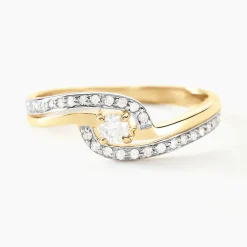 Histoire d'Or Bague Solitaire Vassilissa or jaune diamant Best