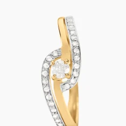 Histoire d'Or Bague Solitaire Vassilissa or jaune diamant Best
