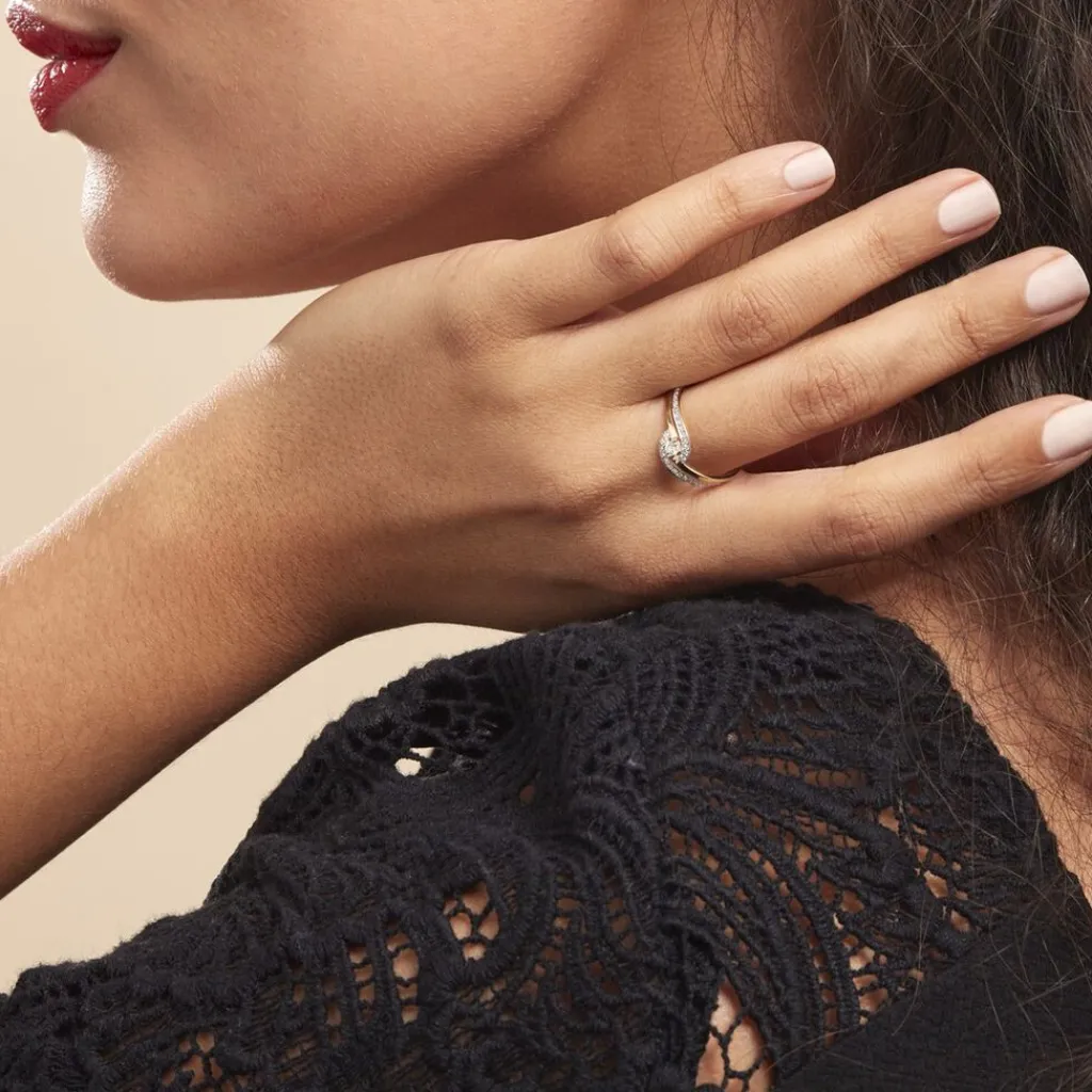 Histoire d'Or Bague Solitaire Vassilissa or jaune diamant Best