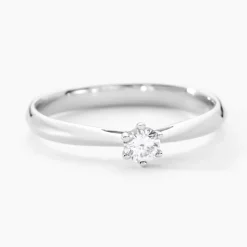 Histoire d'Or Bague Solitaire Veronika Or Blanc Diamant Sale