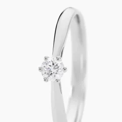 Histoire d'Or Bague Solitaire Veronika Or Blanc Diamant Sale