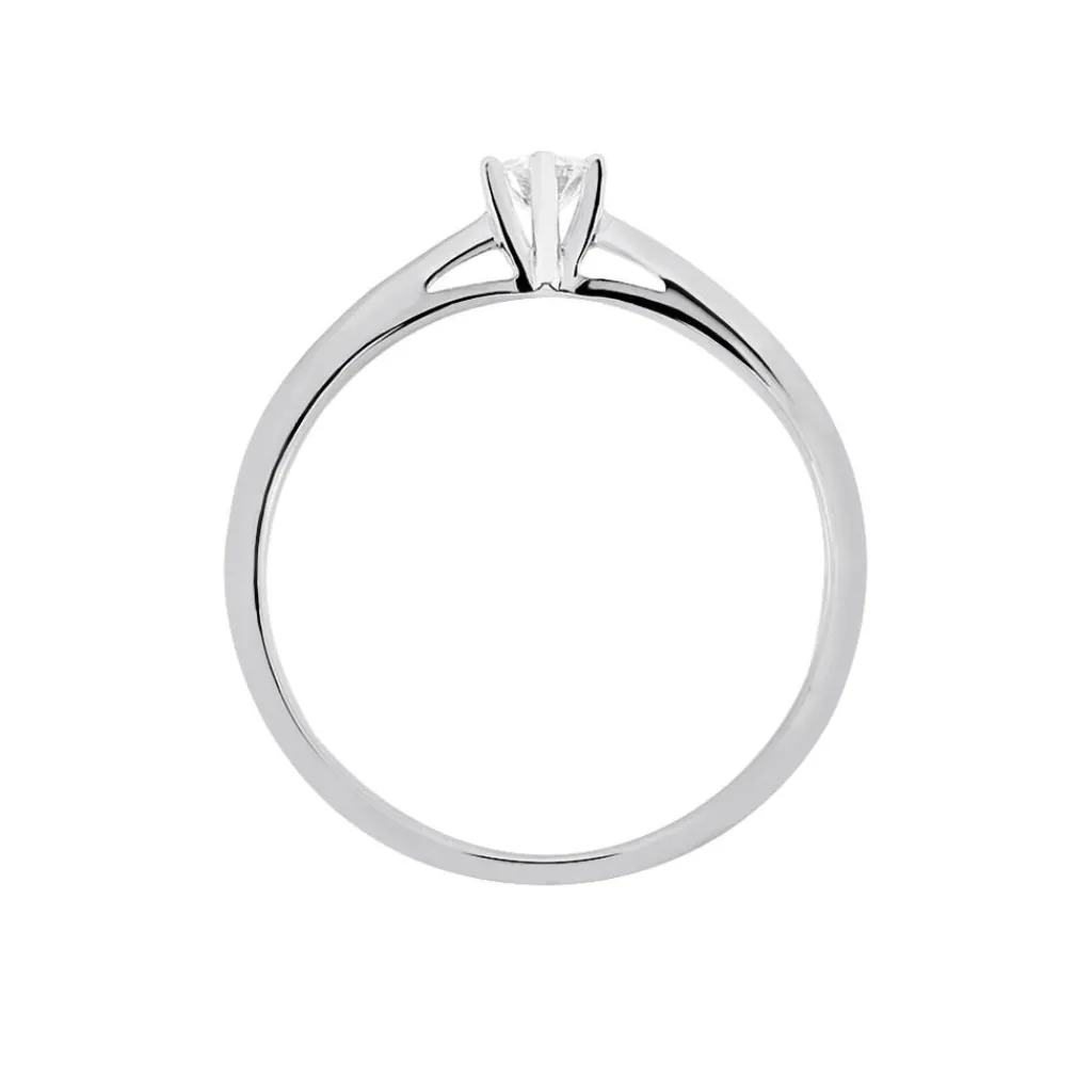 Histoire d'Or Bague Solitaire Veronika Or Blanc Diamant Sale
