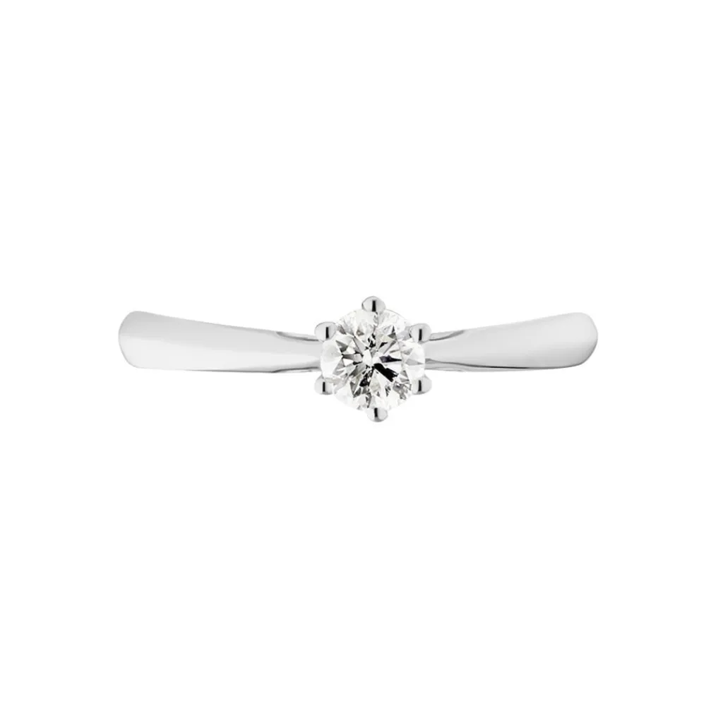 Histoire d'Or Bague Solitaire Veronika Or Blanc Diamant Discount