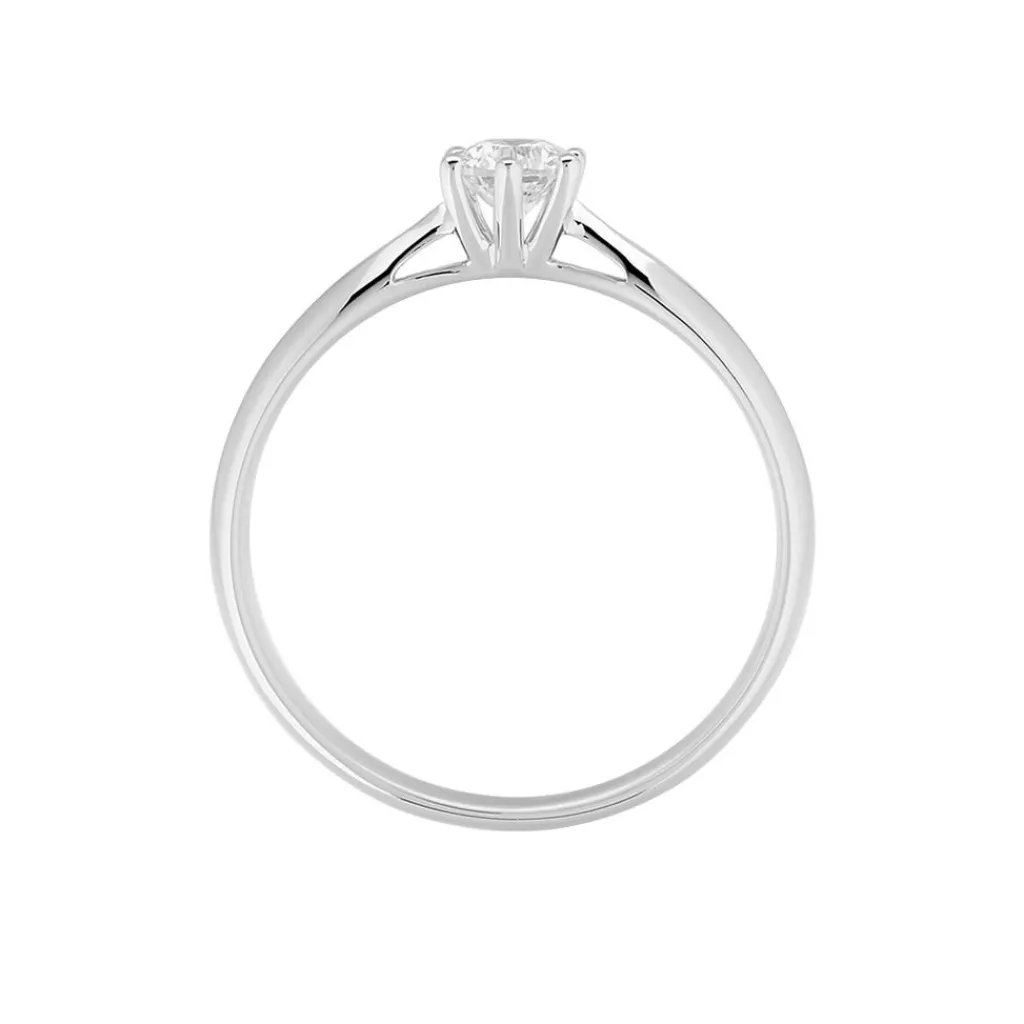 Histoire d'Or Bague Solitaire Veronika Or Blanc Diamant Discount