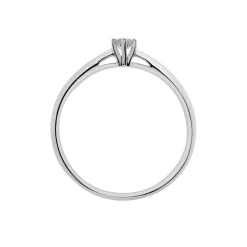 Histoire d'Or Bague Solitaire Veronika Or Blanc Diamant Online