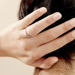 Histoire d'Or Bague Solitaire Veronika Or Blanc Diamant Online