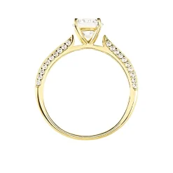 Histoire d'Or Bague Solitaire Veronique-marie Or Jaune Oxyde De Zirconium Discount