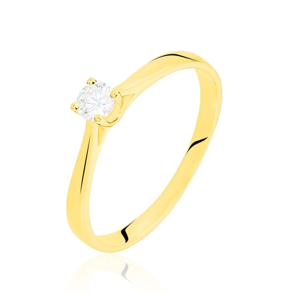 Histoire d'Or Bague Solitaire Victoria Or Jaune Diamant Clearance