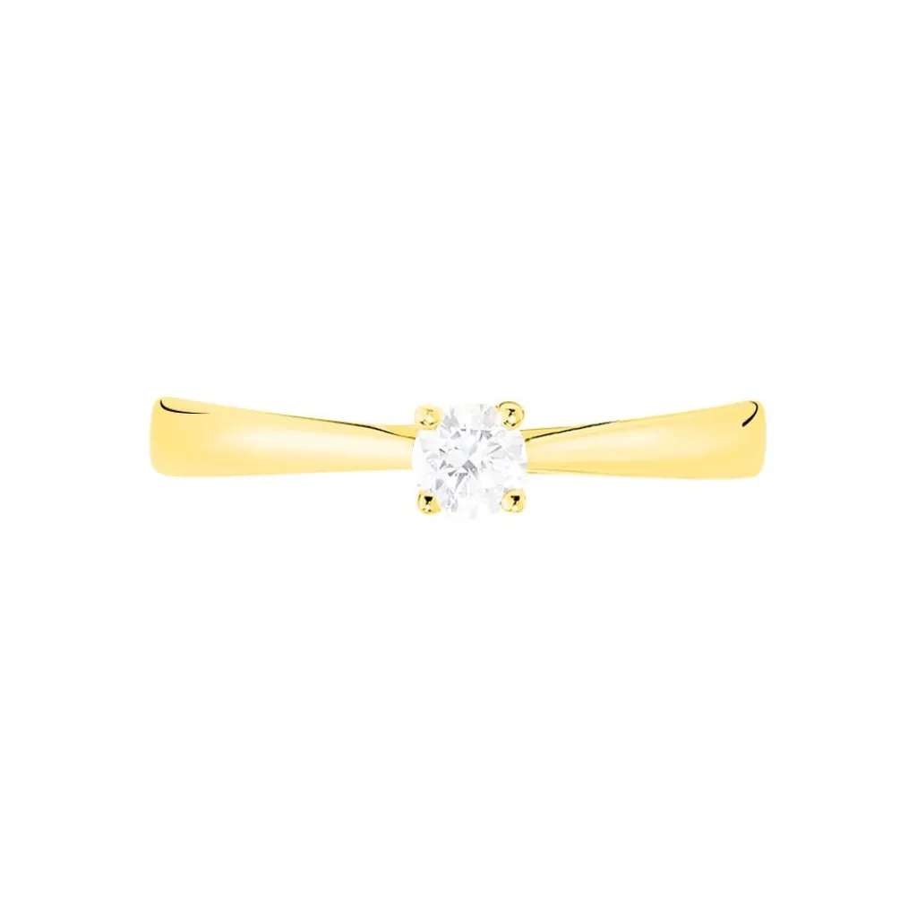 Histoire d'Or Bague Solitaire Victoria Or Jaune Diamant Clearance