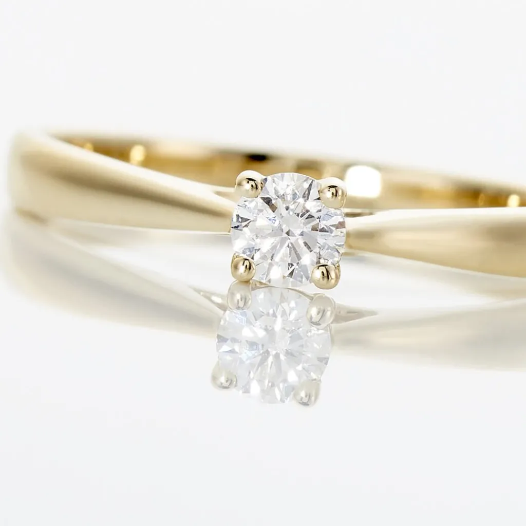 Histoire d'Or Bague Solitaire Victoria Or Jaune Diamant Clearance