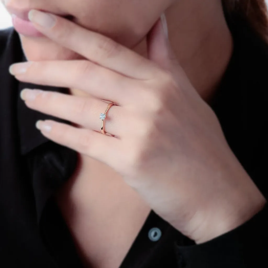 Histoire d'Or Bague Solitaire Victoria Or Jaune Diamant Clearance