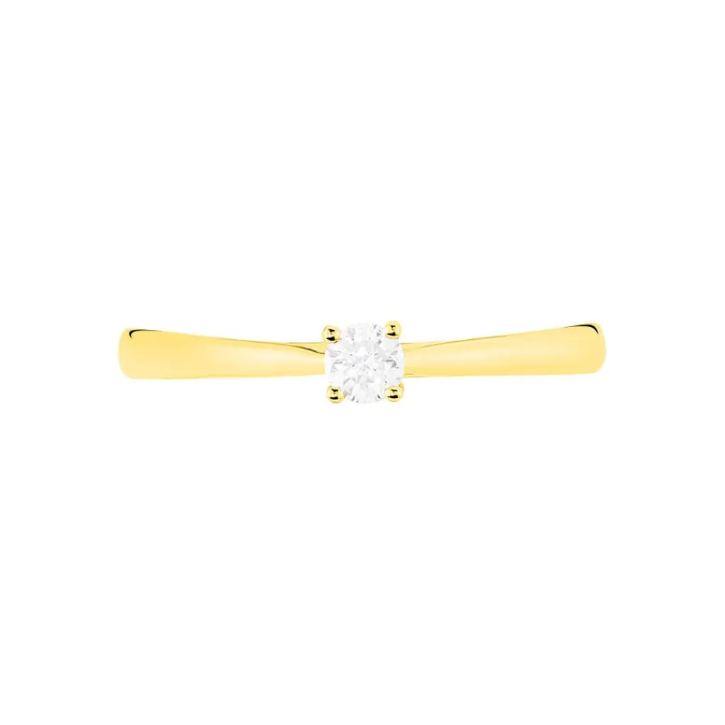 Histoire d'Or Bague Solitaire Victoria Or Jaune Diamant Online