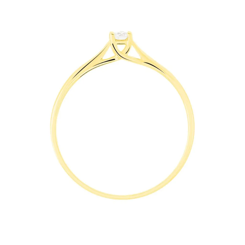 Histoire d'Or Bague Solitaire Victoria Or Jaune Diamant Online