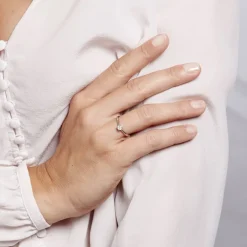 Histoire d'Or Bague Solitaire Victoria Platine Blanc Diamant Clearance