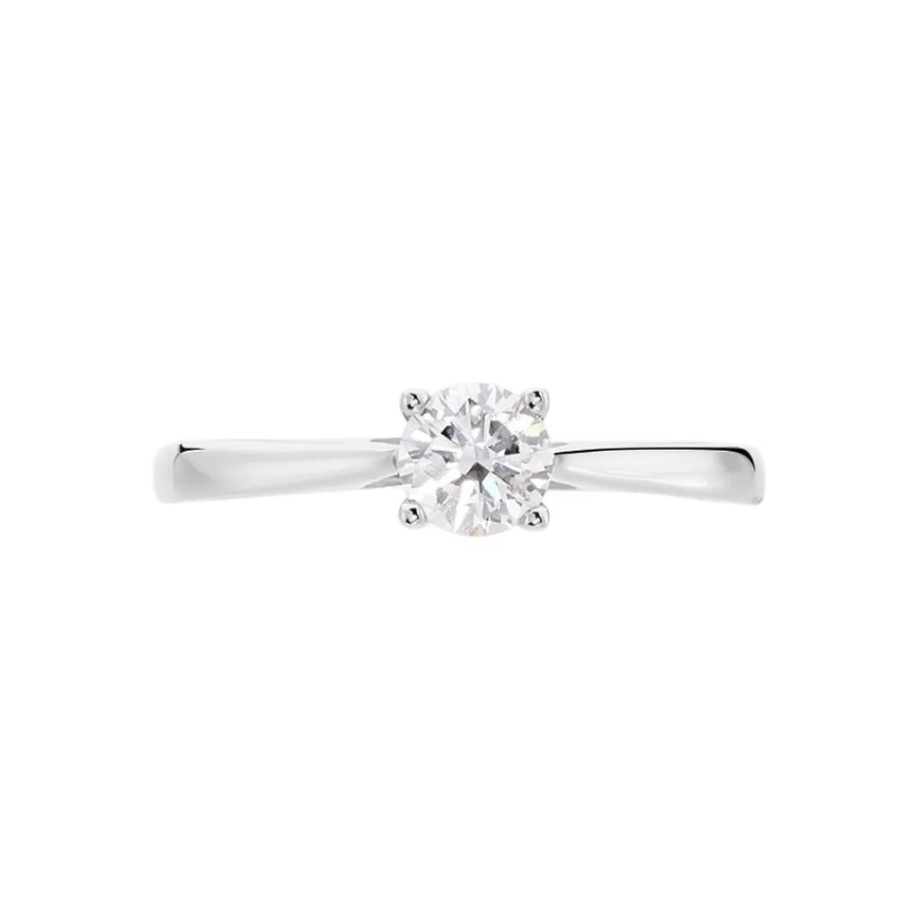 Histoire d'Or Bague Solitaire Victoria Or Blanc Diamant Outlet