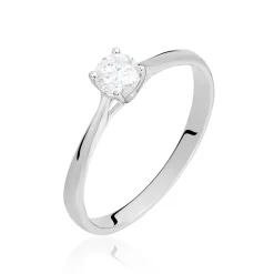 Histoire d'Or Bague Solitaire Victoria Or Blanc Diamant Clearance