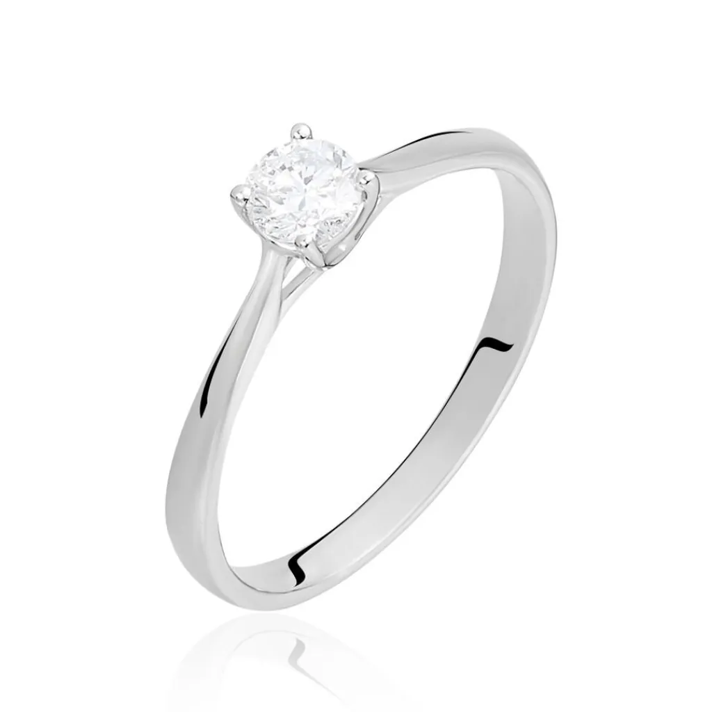 Histoire d'Or Bague Solitaire Victoria Or Blanc Diamant Clearance