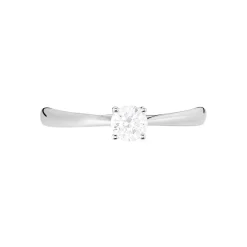 Histoire d'Or Bague Solitaire Victoria Or Blanc Diamant Clearance