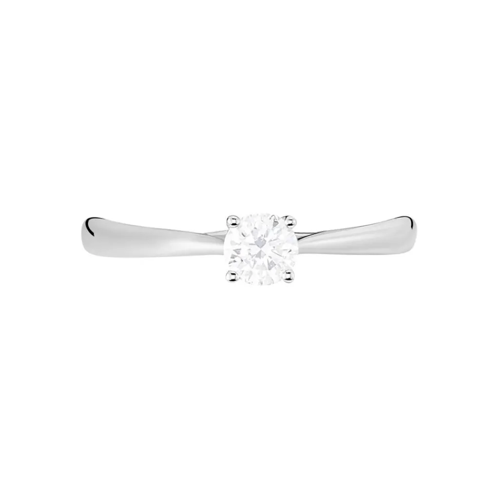 Histoire d'Or Bague Solitaire Victoria Or Blanc Diamant Clearance