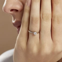 Histoire d'Or Bague Solitaire Victoria Platine Blanc Diamant Online