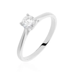 Histoire d'Or Bague Solitaire Victoria Or Blanc Diamant Discount