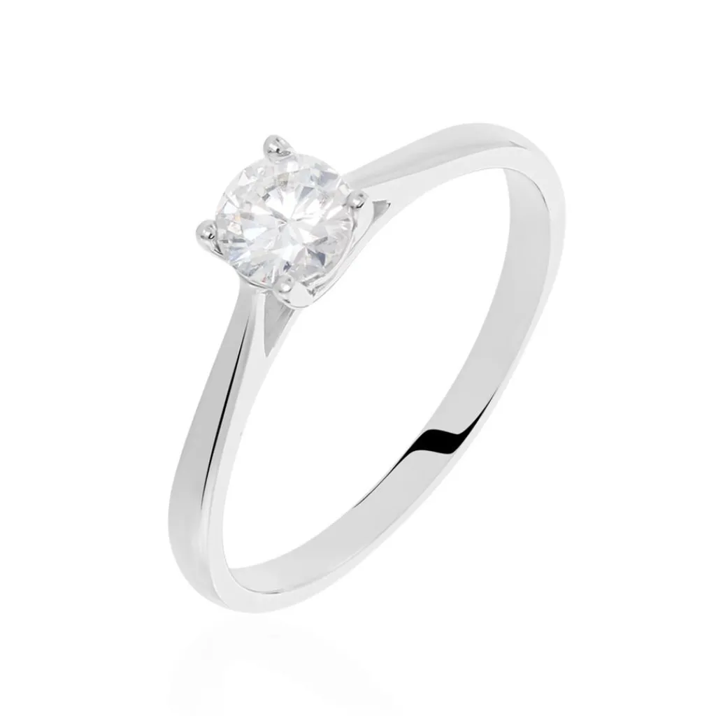 Histoire d'Or Bague Solitaire Victoria Or Blanc Diamant Discount