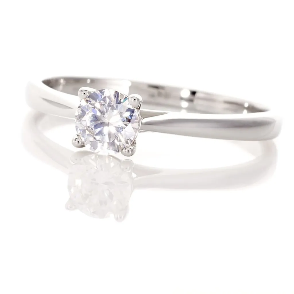 Histoire d'Or Bague Solitaire Victoria Or Blanc Diamant Discount