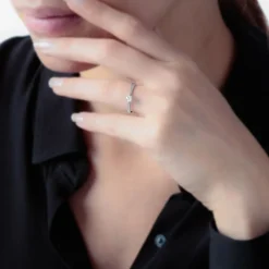 Histoire d'Or Bague Solitaire Victoria Or Blanc Diamant Discount