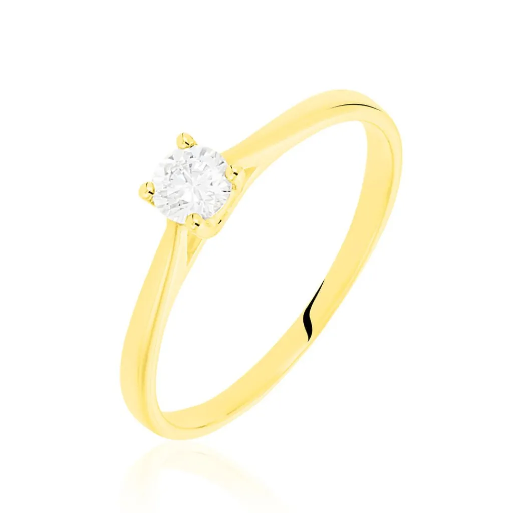 Histoire d'Or Bague Solitaire Victoria Or Jaune Diamant Outlet