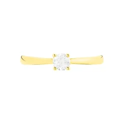 Histoire d'Or Bague Solitaire Victoria Or Jaune Diamant Outlet