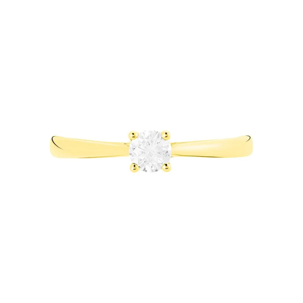 Histoire d'Or Bague Solitaire Victoria Or Jaune Diamant Outlet
