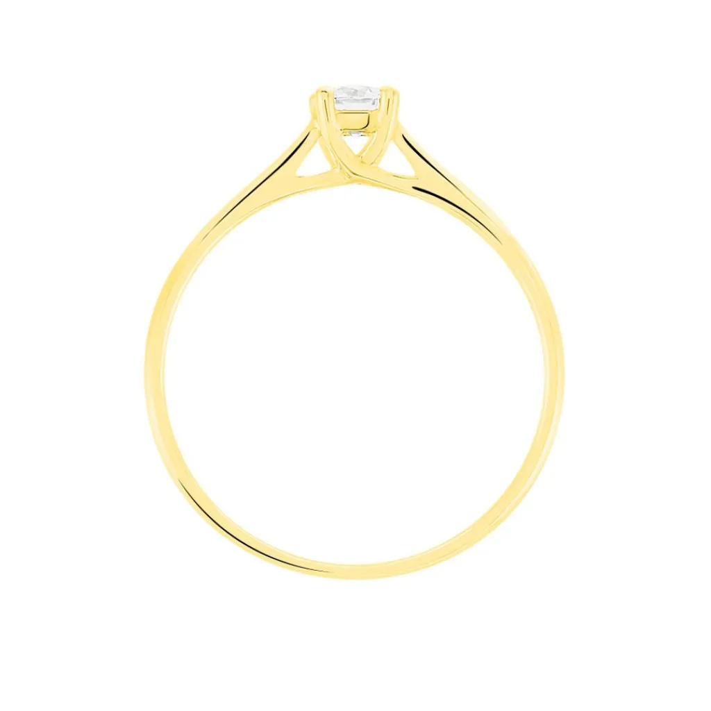 Histoire d'Or Bague Solitaire Victoria Or Jaune Diamant Outlet