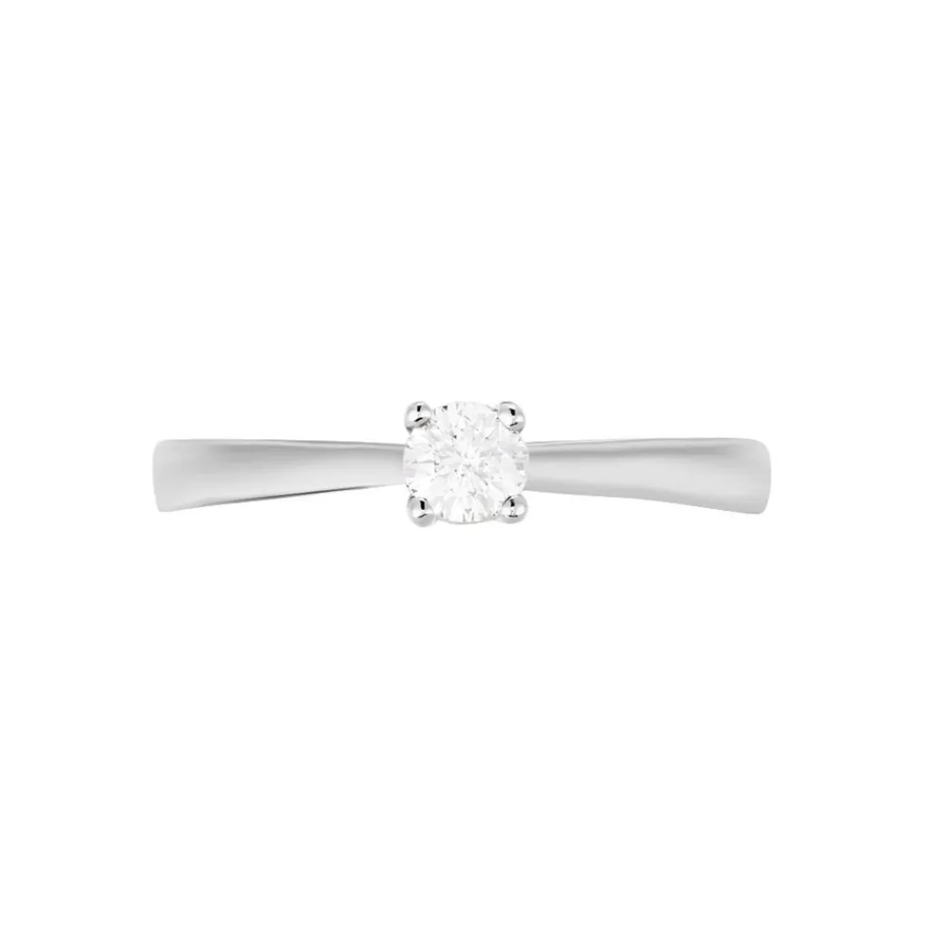 Histoire d'Or Bague Solitaire Victoria or blanc diamant Hot