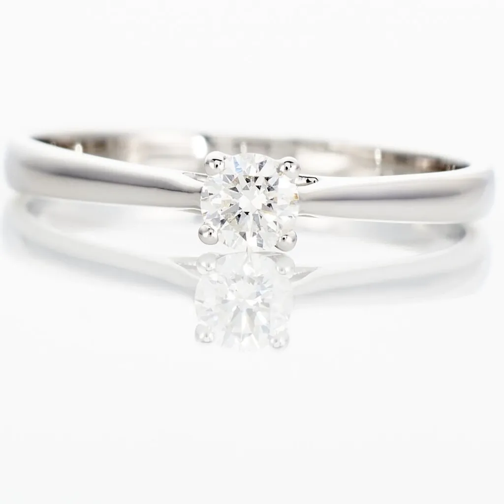 Histoire d'Or Bague Solitaire Victoria or blanc diamant Hot