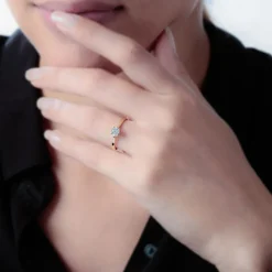 Histoire d'Or Bague Solitaire Victoria Or Jaune Diamant Sale