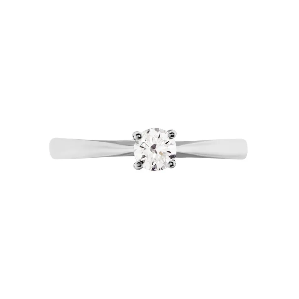 Histoire d'Or Bague Solitaire Victoria Platine Blanc Diamant Outlet