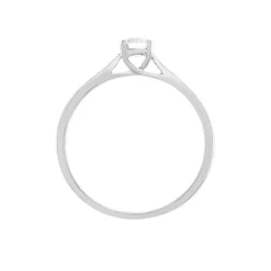 Histoire d'Or Bague Solitaire Victoria Platine Blanc Diamant Outlet