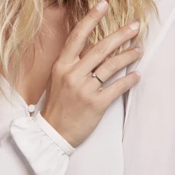 Histoire d'Or Bague Solitaire Victoria Platine Blanc Diamant Outlet