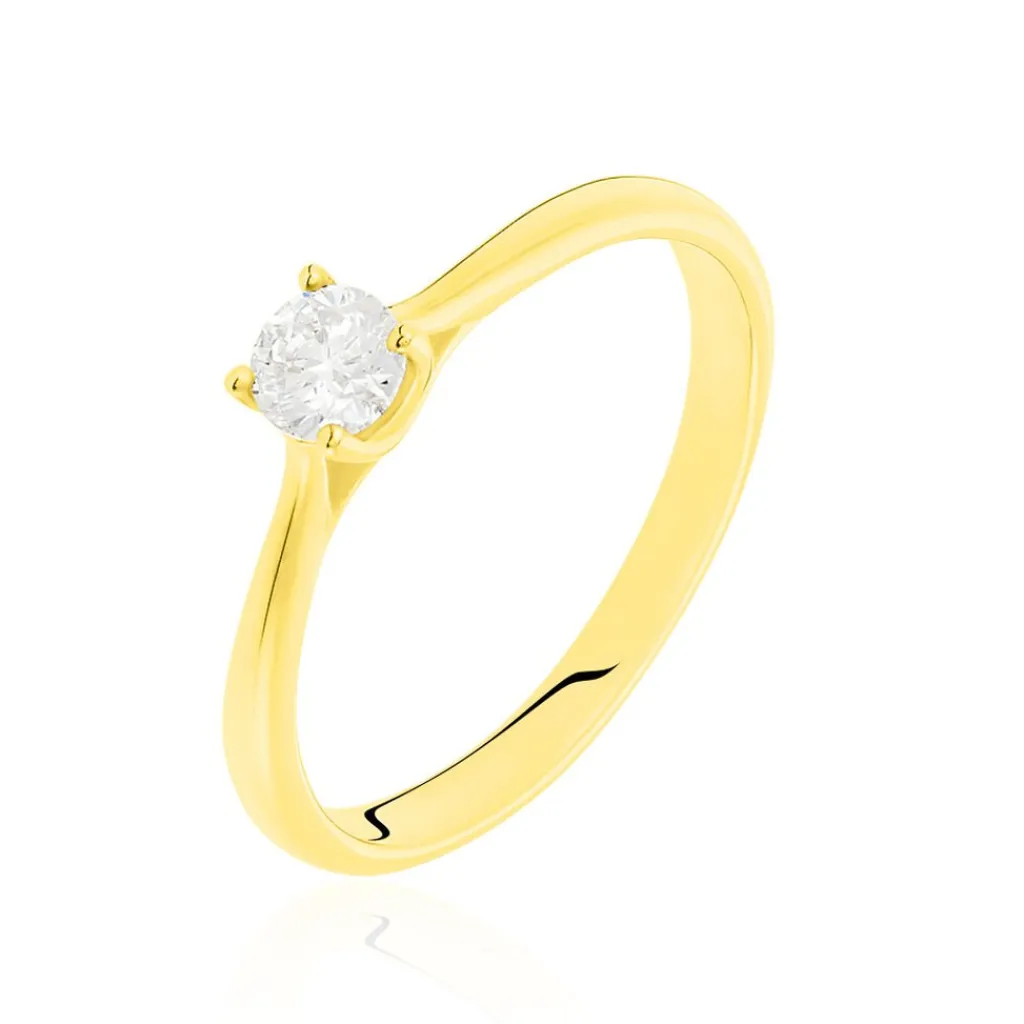 Histoire d'Or Bague Solitaire Victoria Or Jaune Diamant Outlet