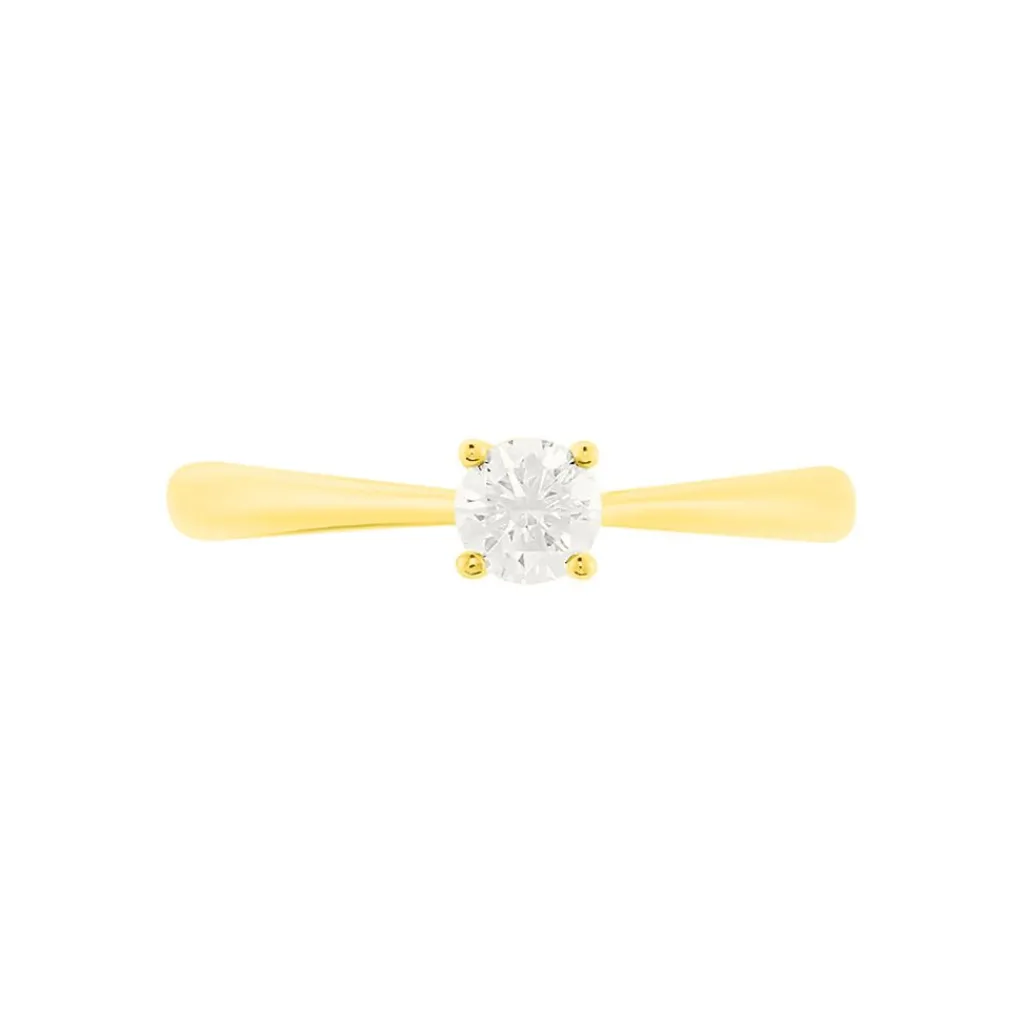 Histoire d'Or Bague Solitaire Victoria Or Jaune Diamant Outlet