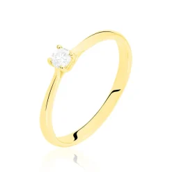 Histoire d'Or Bague Solitaire Victoria Or Jaune Diamant Hot