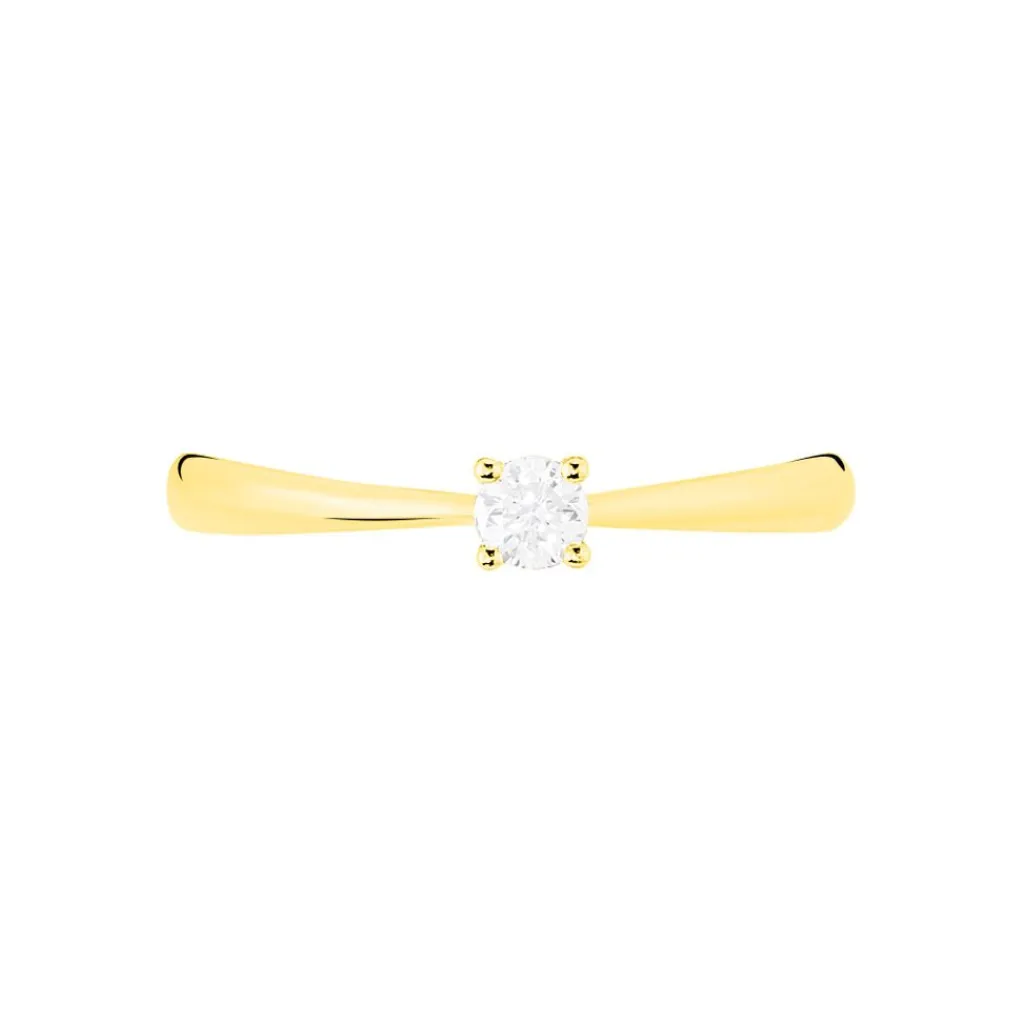 Histoire d'Or Bague Solitaire Victoria Or Jaune Diamant Hot