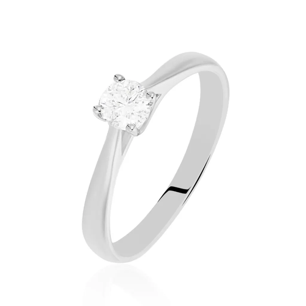 Histoire d'Or Bague Solitaire Victoria Or Blanc Diamant Sale