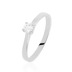 Histoire d'Or Bague Solitaire Victoria or blanc diamant Online