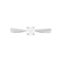 Histoire d'Or Bague Solitaire Victoria Or Blanc Diamant New