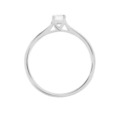 Histoire d'Or Bague Solitaire Victoria Or Blanc Diamant New