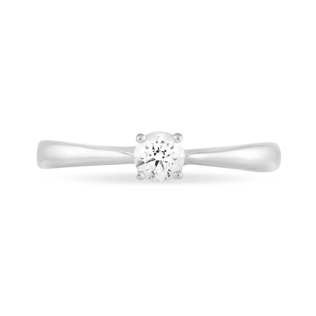 Histoire d'Or Bague Solitaire Victoria Or Blanc Diamant Outlet